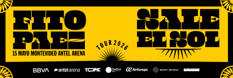 Fito Páez lega con Sale El Sol Tour 2026 a Montevideo