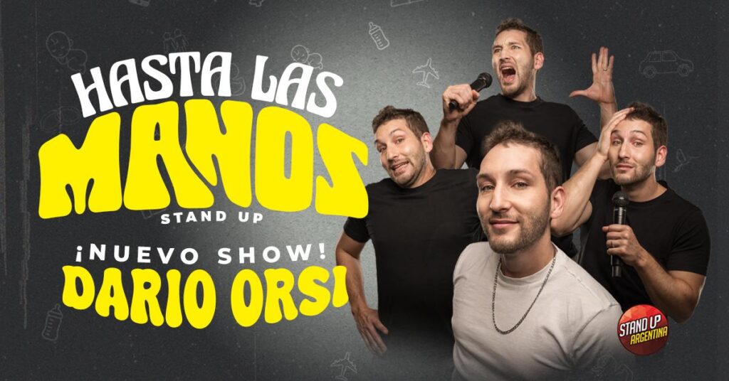 El divertidísimo show de stand up de Dario Orsi regresa a Uruguay en 2026