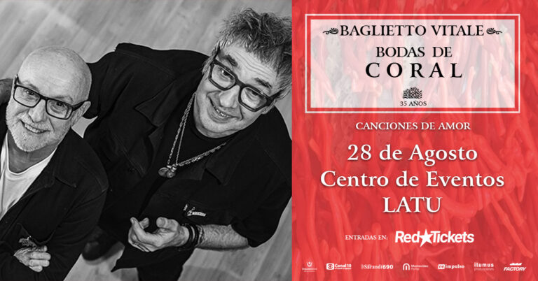 Baguietto & Vitale Bodas de coral 2026.Gira Uruguay y Argentina.TicketsGo!