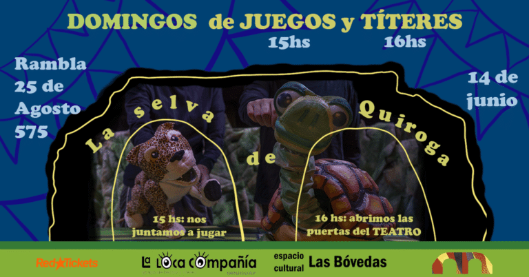 Domingos de juegos y títeres.Reservas on line  con TicketsGO!