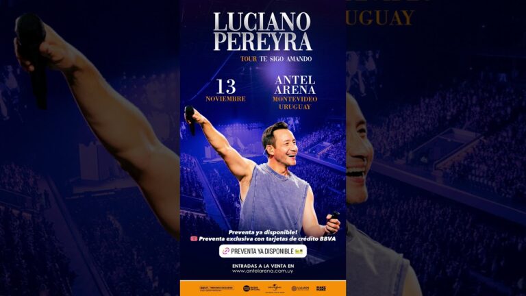 Luciano Pereyra retorna a Montevideo.TicktesGO con promociones on line!