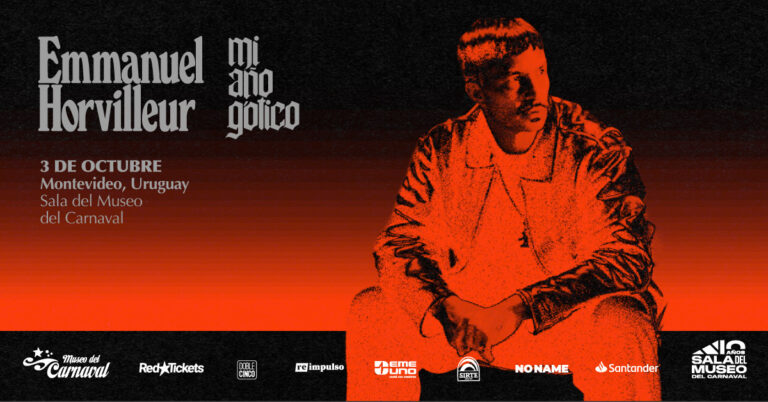 Emmanuel Horvilleur en gira llega con «Mi año gótico» a Montevideo.Anticipadas on line!