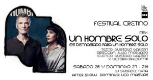 Con seis exitosas piezas de la música y teatro  internacional despliega el Festival Cretino. Anticipadas on line