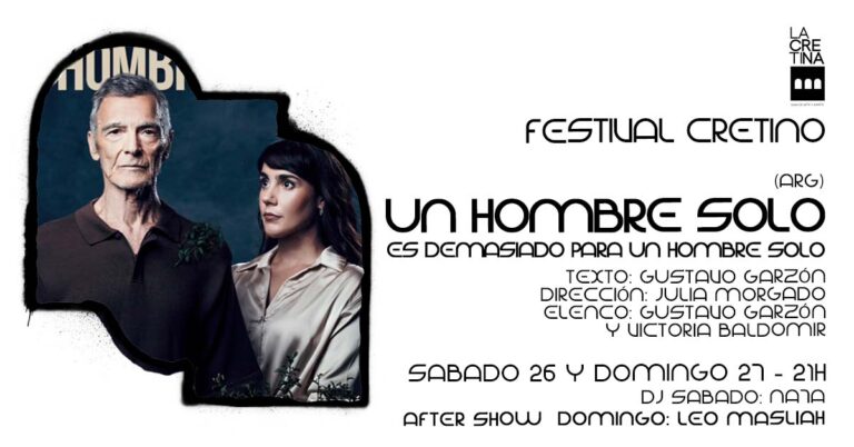 Con seis exitosas piezas de la música y teatro  internacional despliega el Festival Cretino. Anticipadas on line